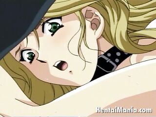 collared blonde anime