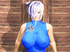 Fair-haired toon buxom gets her tight pussy penetrated by invisible creature with dick
